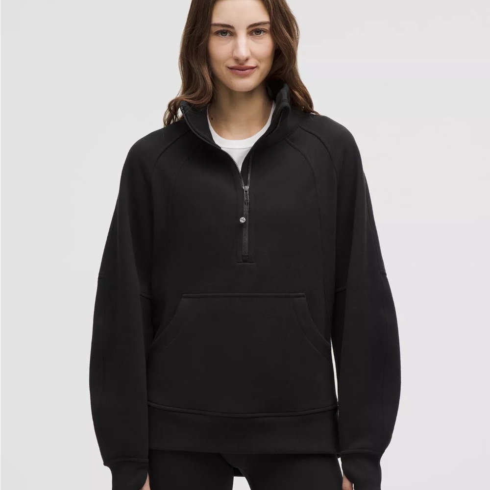lululemon athletica Black scuba half zip